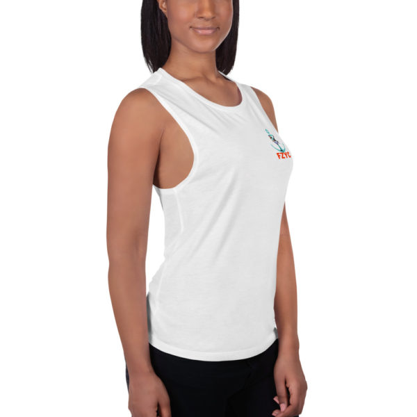 Ladies’ Anchor Girl FZYC Muscle Tank - Image 3